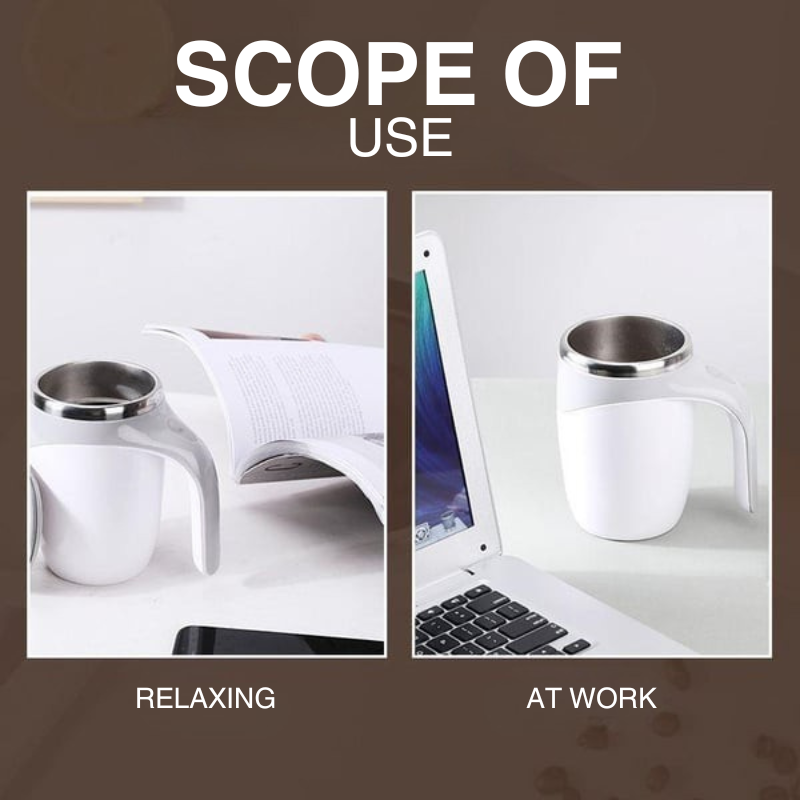 Magnetic Automatic Self-Stirring Coffee Mug