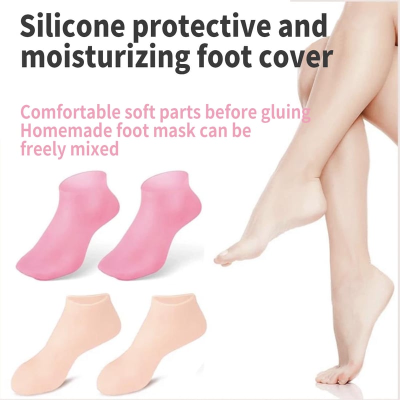 🔥 Moisturising Foot Mask – Exfoliating Silicone Socks – Beach Protective Socks