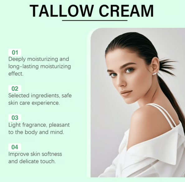 🌿 Organic Whipped Tallow Balm with Castor Oil & Frankincense for Natural Skincare & Moisturising ✨
