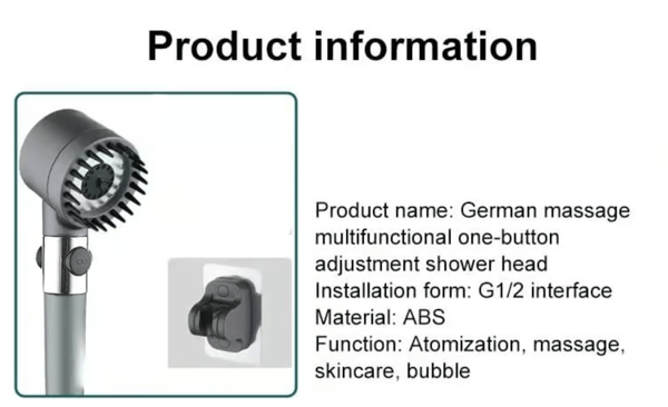 German multifunctional massage shower