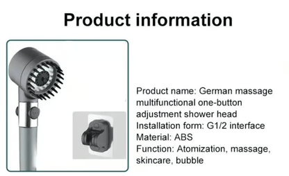 German multifunctional massage shower