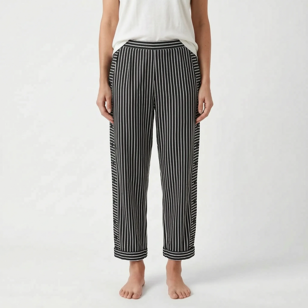 Aeratea - Ladies Casual Summer Striped Trousers