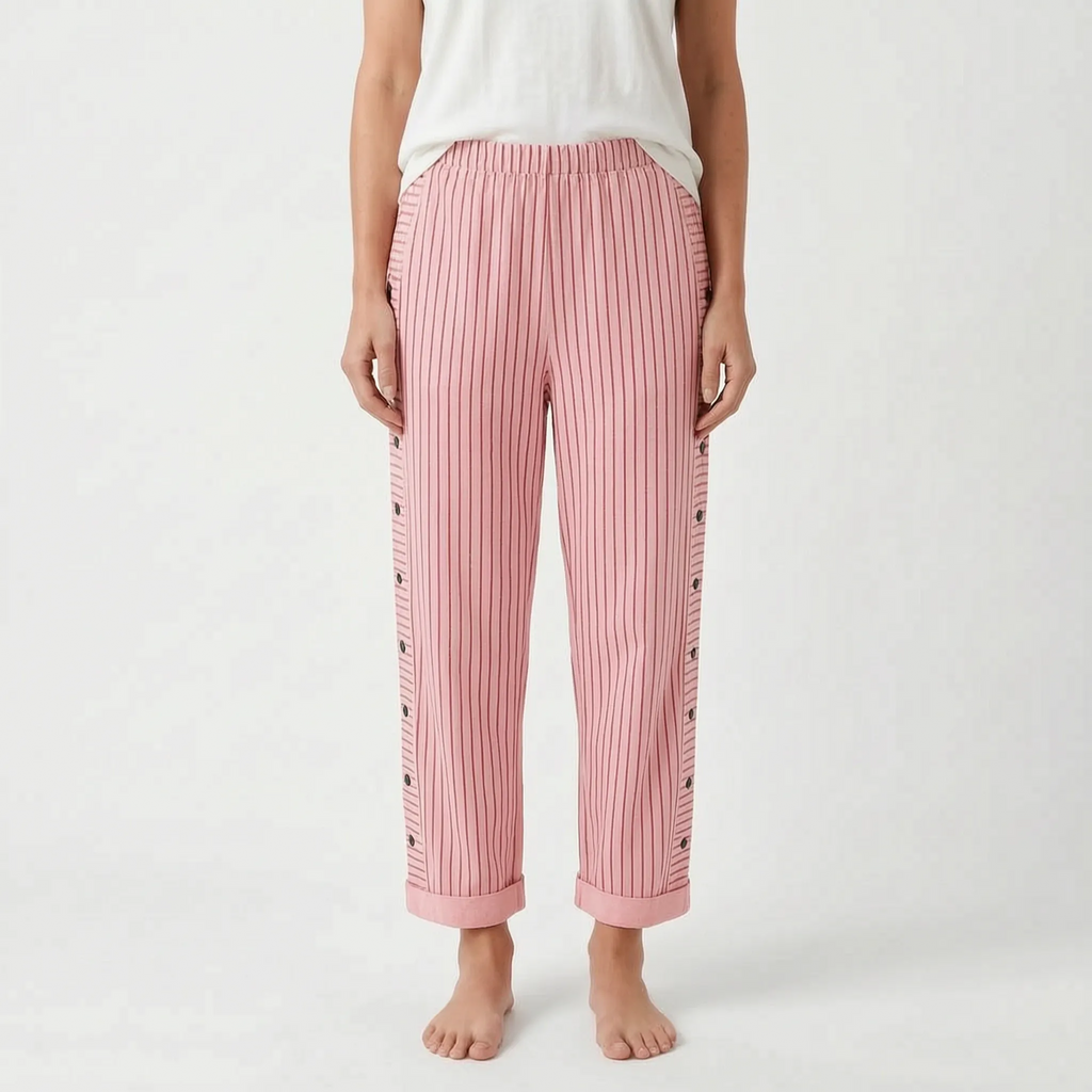 Aeratea - Ladies Casual Summer Striped Trousers