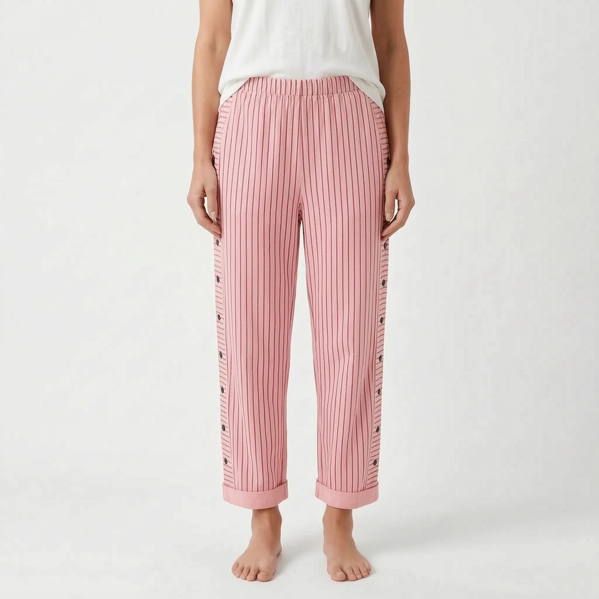 Aeratea - Ladies Casual Summer Striped Trousers