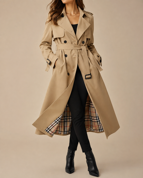 Alina | Women's Classic Double-Breasted Trench Coat