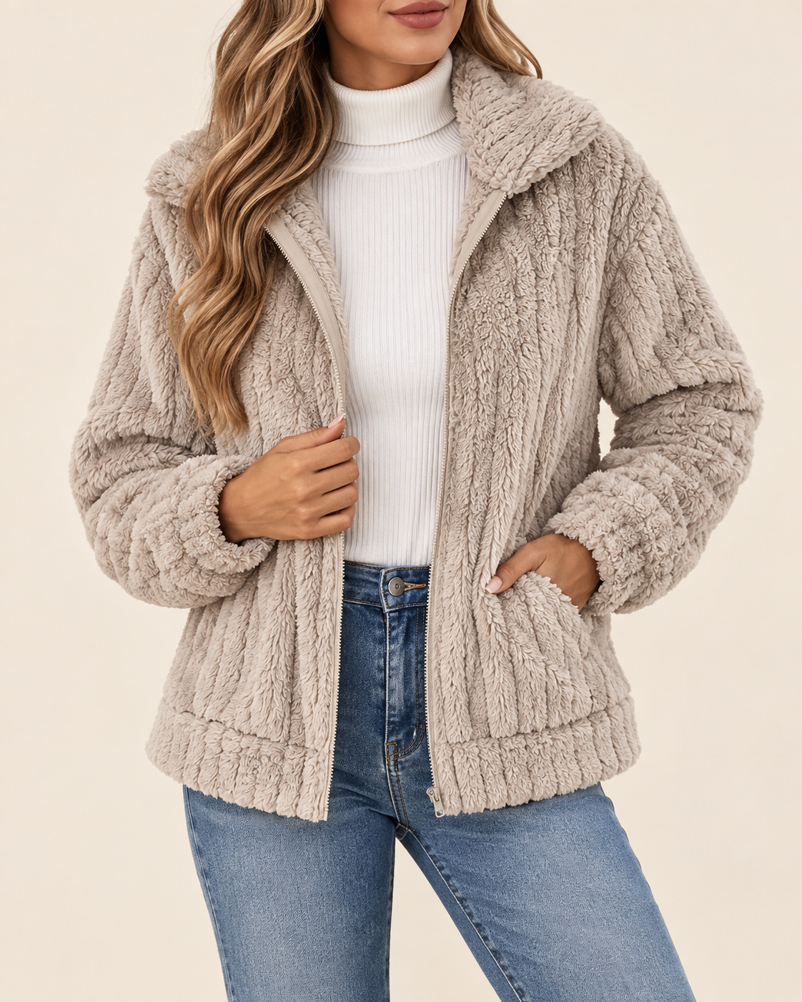Amara | Women's Cosy Textured Jacket