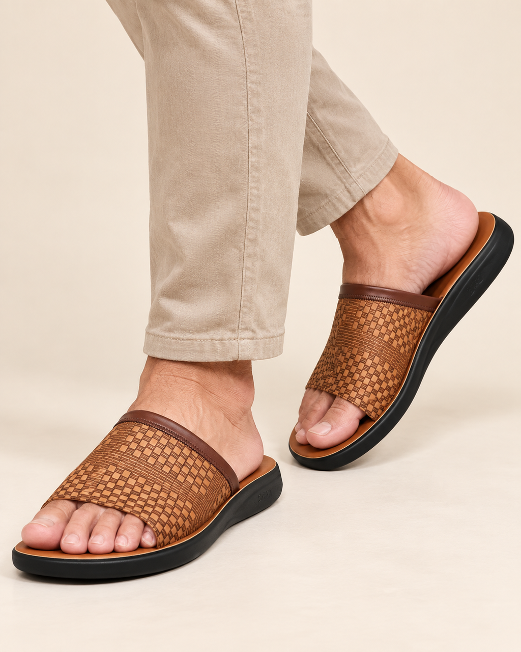 Bram | Men's Casual Woven Slide Sandals
