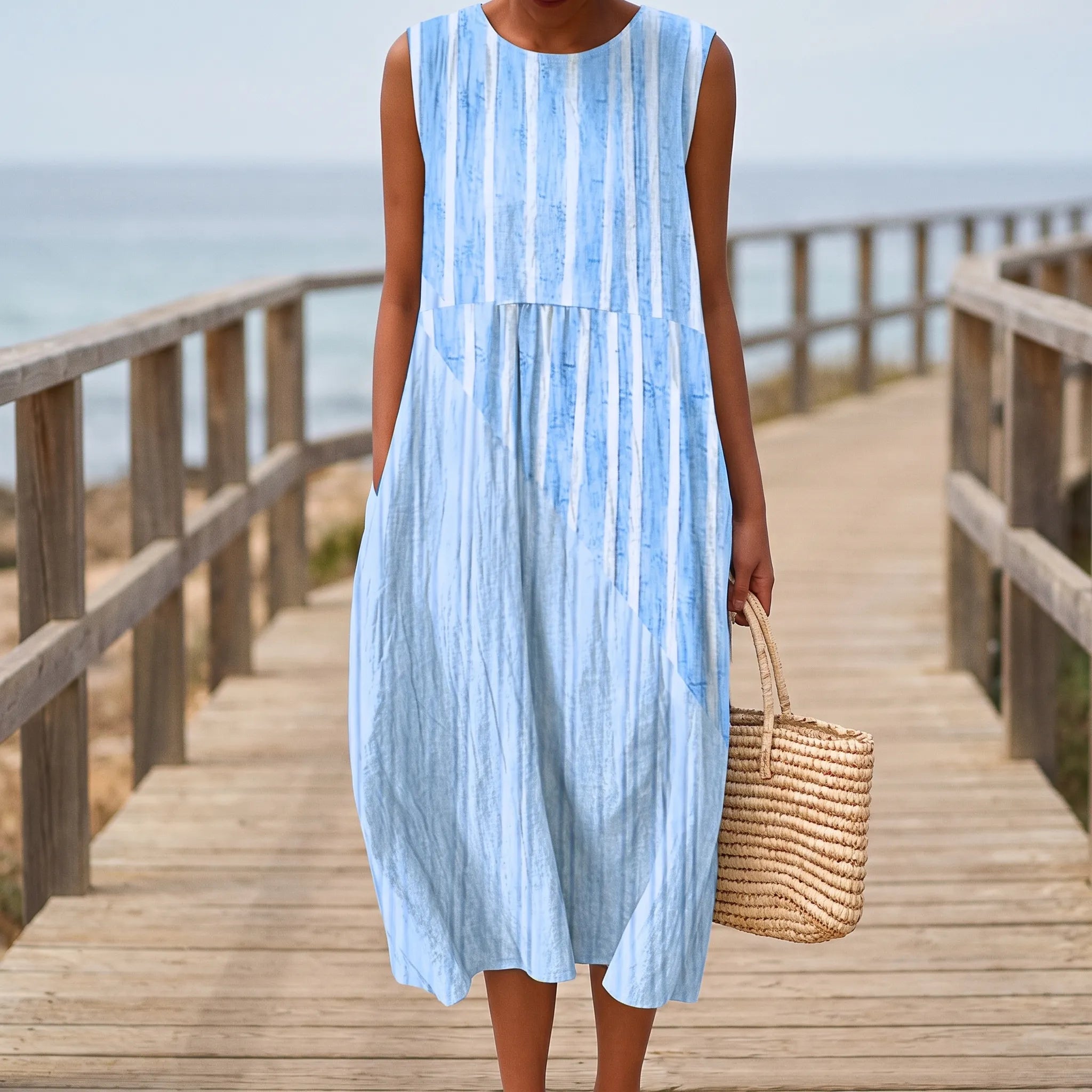 Breezella - Casual Sleeveless Summer Dress
