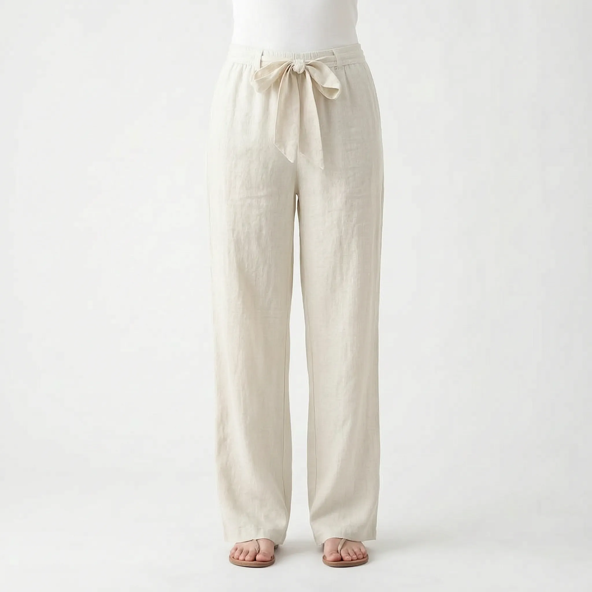 Breezura - Relaxed Fit Wide Leg Trousers
