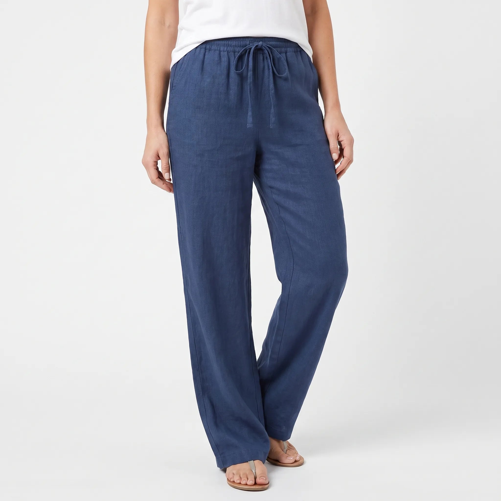 Breezura - Relaxed Fit Wide Leg Trousers
