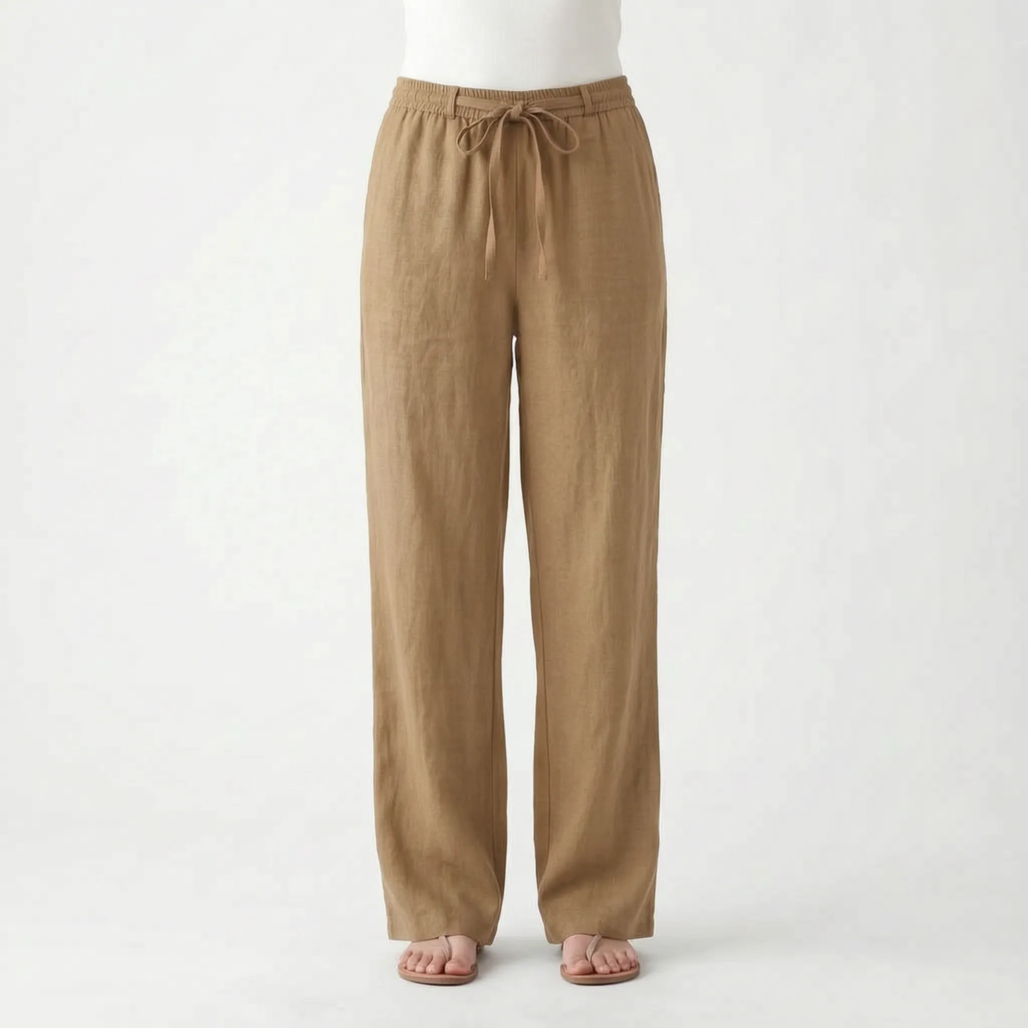 Breezura - Relaxed Fit Wide Leg Trousers