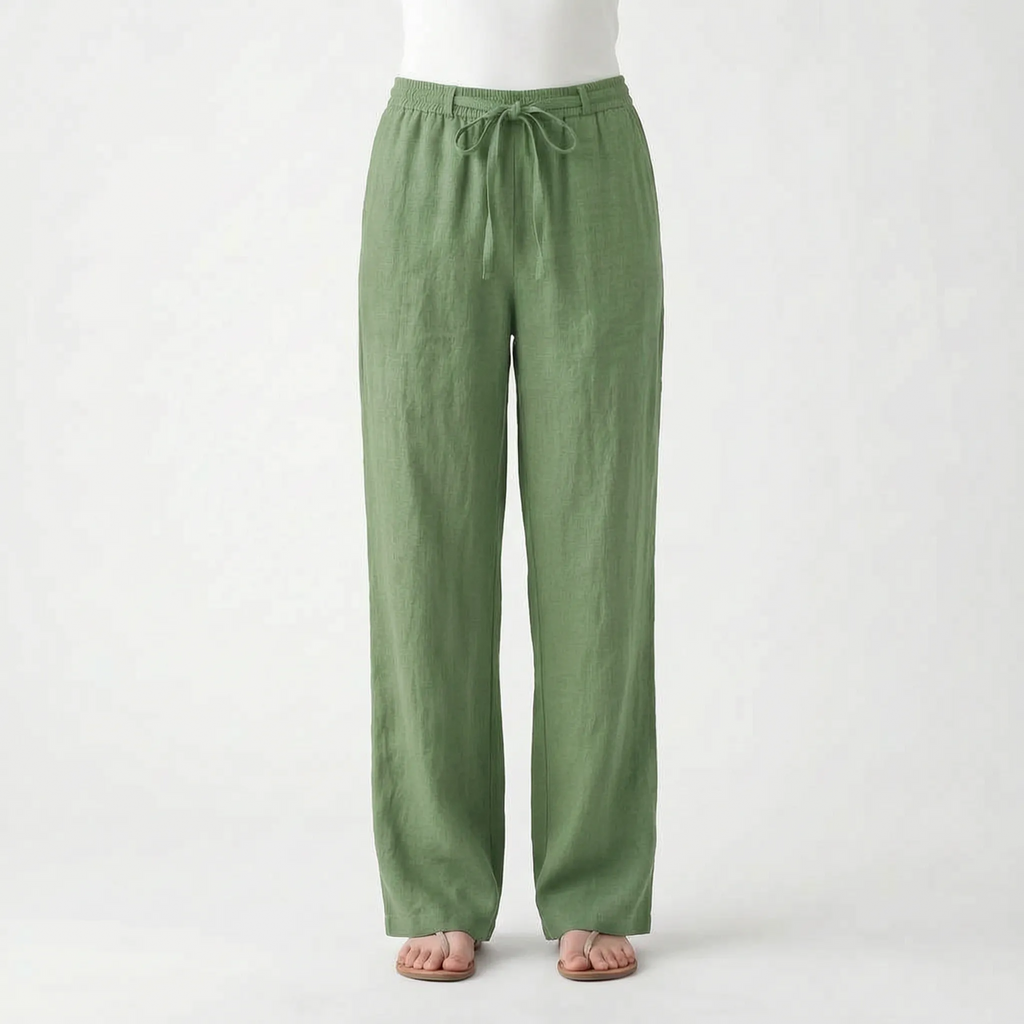 Breezura - Relaxed Fit Wide Leg Trousers