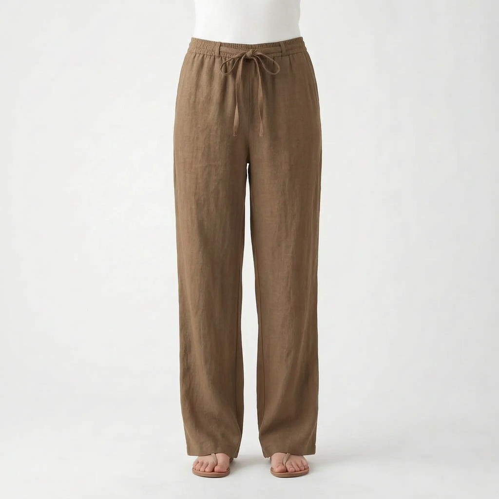 Breezura - Relaxed Fit Wide Leg Trousers