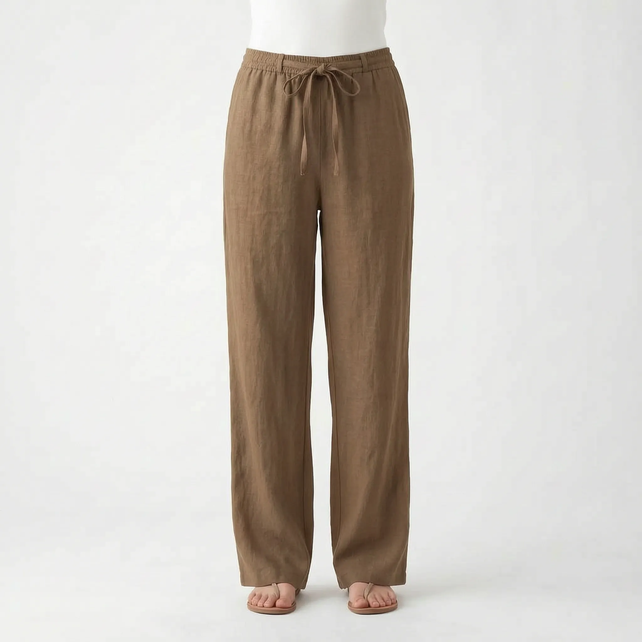Breezura - Relaxed Fit Wide Leg Trousers