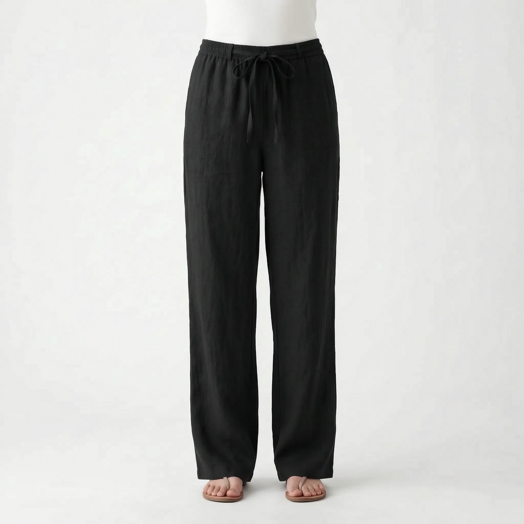 Breezura - Relaxed Fit Wide Leg Trousers
