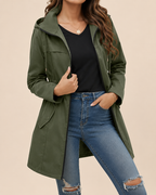 Callista | Women's Casual Trench Coat with Hood