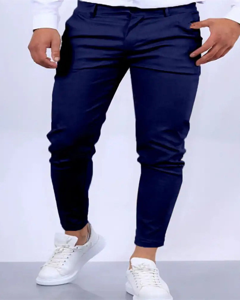 Cillian | Men's Slim Fit Stretch Chino Trousers
