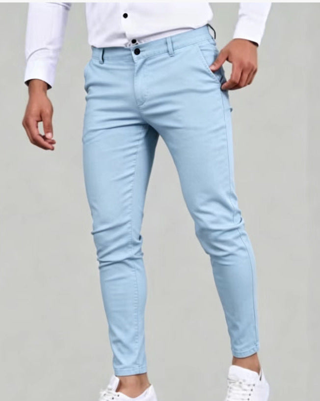 Cillian | Men's Slim Fit Stretch Chino Trousers