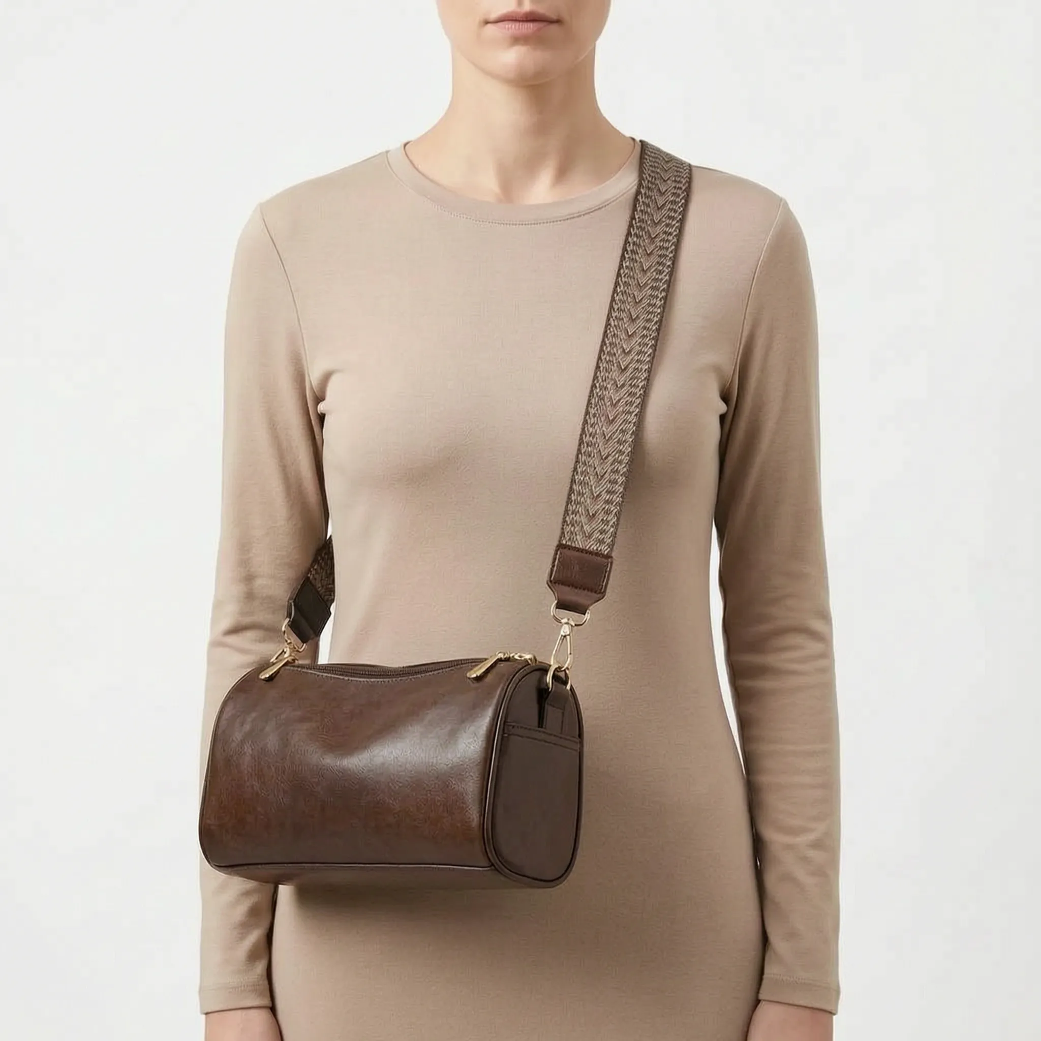 Crosslyn - Vintage Style Structured Crossbody Bag