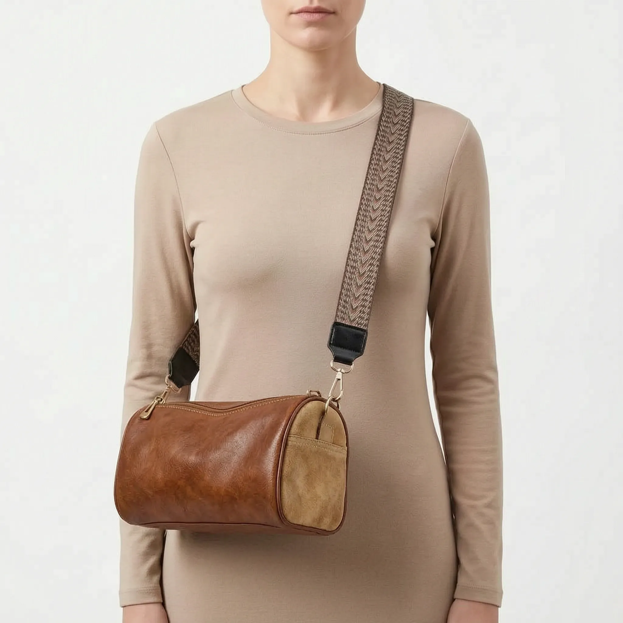 Crosslyn - Vintage Style Structured Crossbody Bag