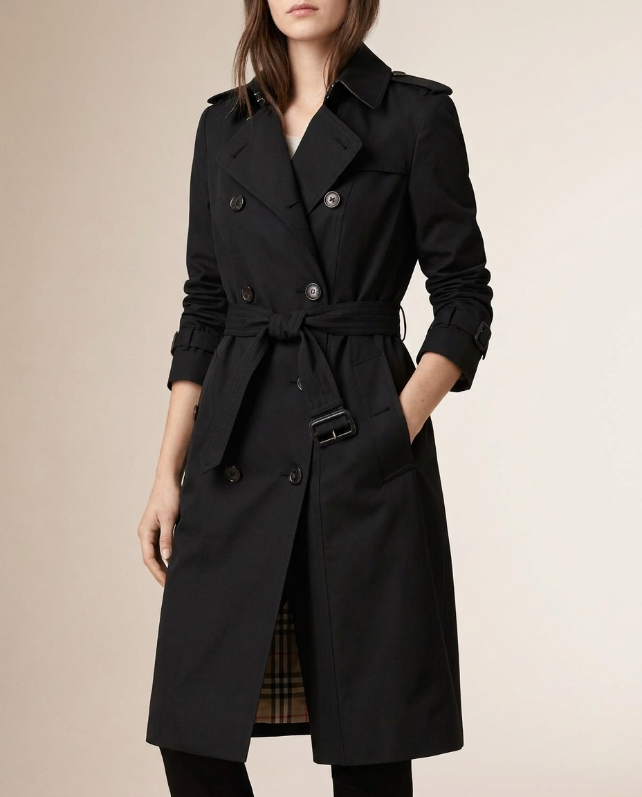 Delphine | Women's Double-Breasted Trench Coat