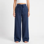 Flowelle - High-Waisted Wide Leg Ladies Trousers