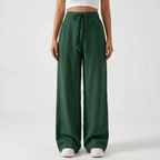 Flowelle - High-Waisted Wide Leg Ladies Trousers
