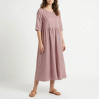 Flowmera - Simple Breathable Women's Midi Dress