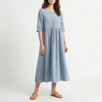 Flowmera - Simple Breathable Women's Midi Dress