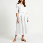 Flowmera - Simple Breathable Women's Midi Dress