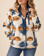 Livia | Women's Cosy Patterned Fleece Shirt