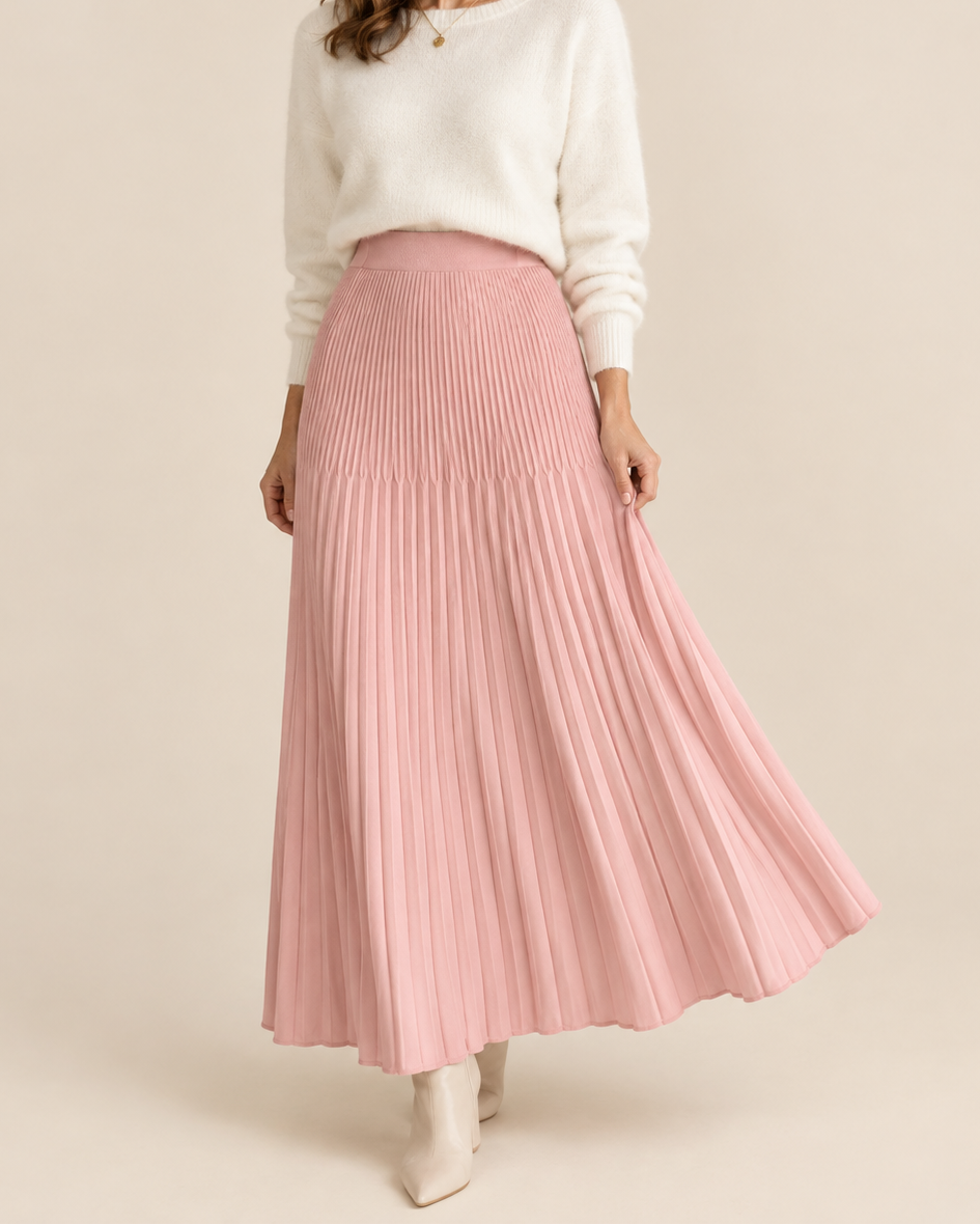 Marin | Women's Elegant Long Pleated Skirt