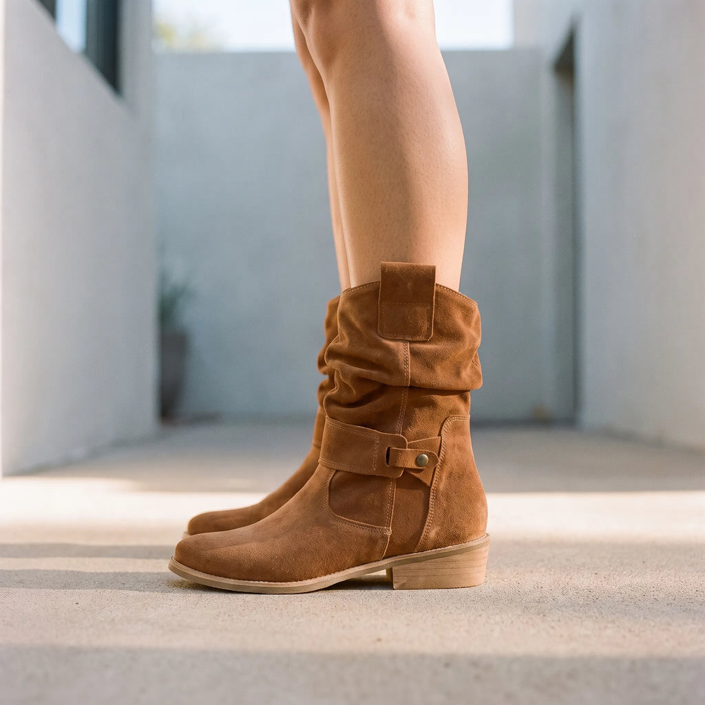 Orthea - Casual Slouchy Orthopaedic Mid-Calf Boots