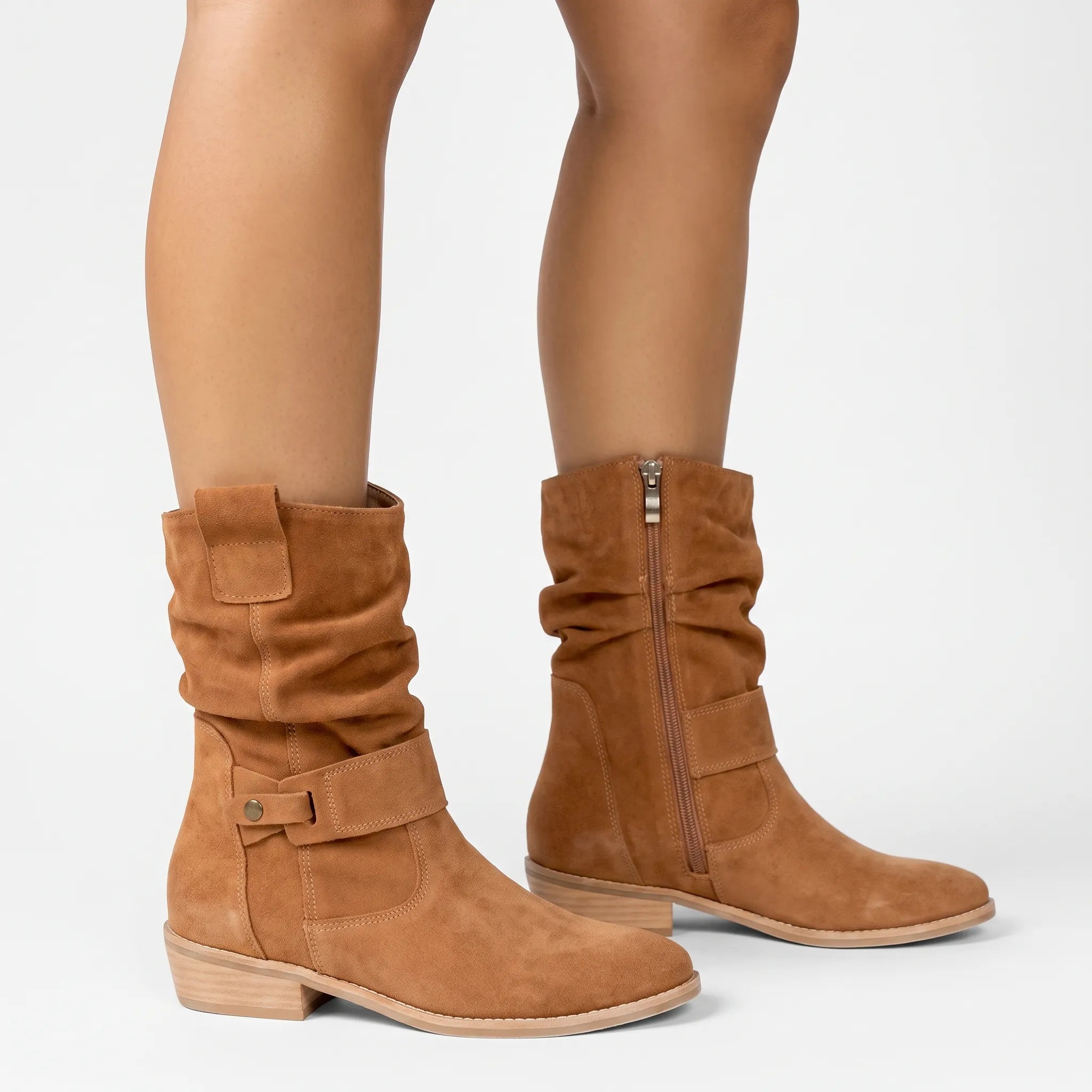 Orthea - Casual Slouchy Orthopaedic Mid-Calf Boots