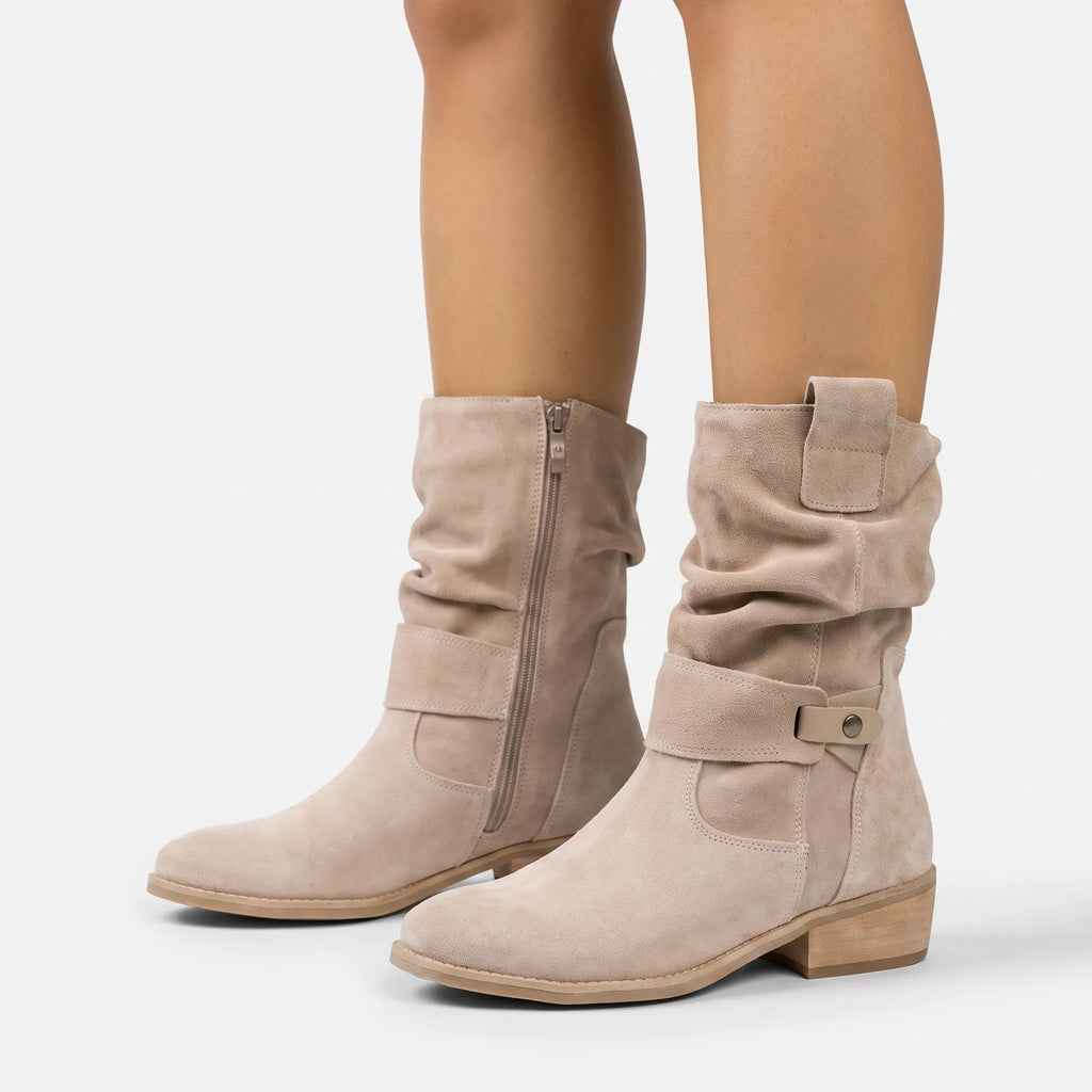 Orthea - Casual Slouchy Orthopaedic Mid-Calf Boots