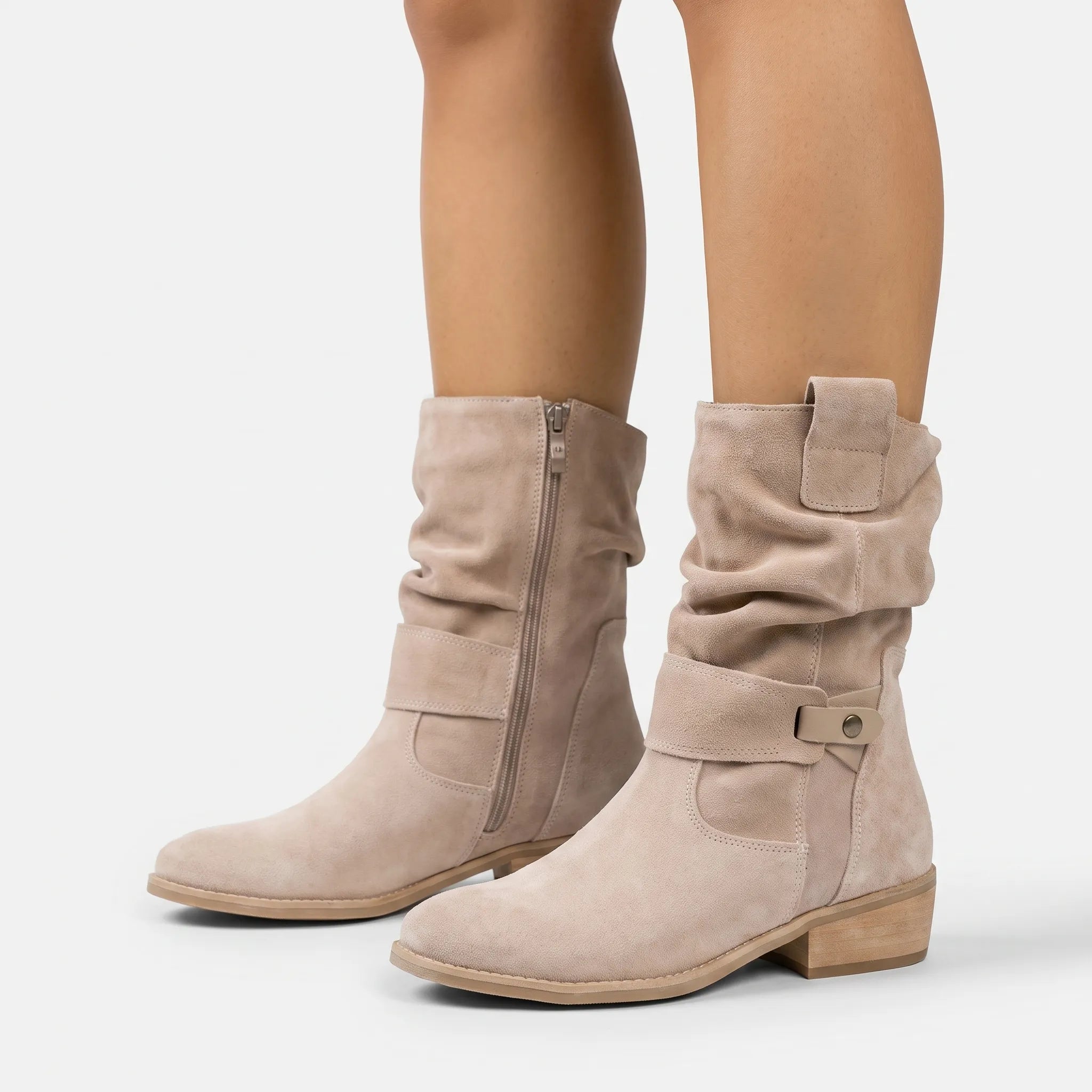 Orthea - Casual Slouchy Orthopaedic Mid-Calf Boots