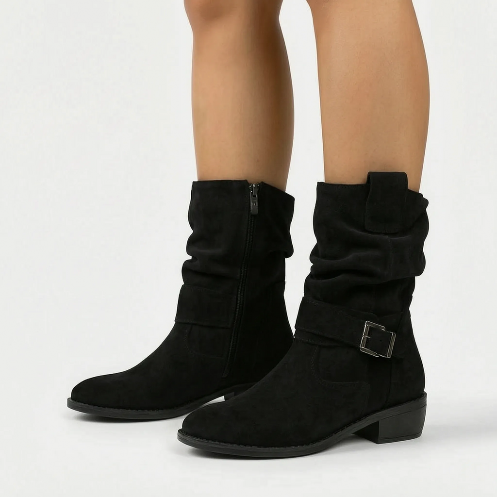 Orthea - Casual Slouchy Orthopaedic Mid-Calf Boots