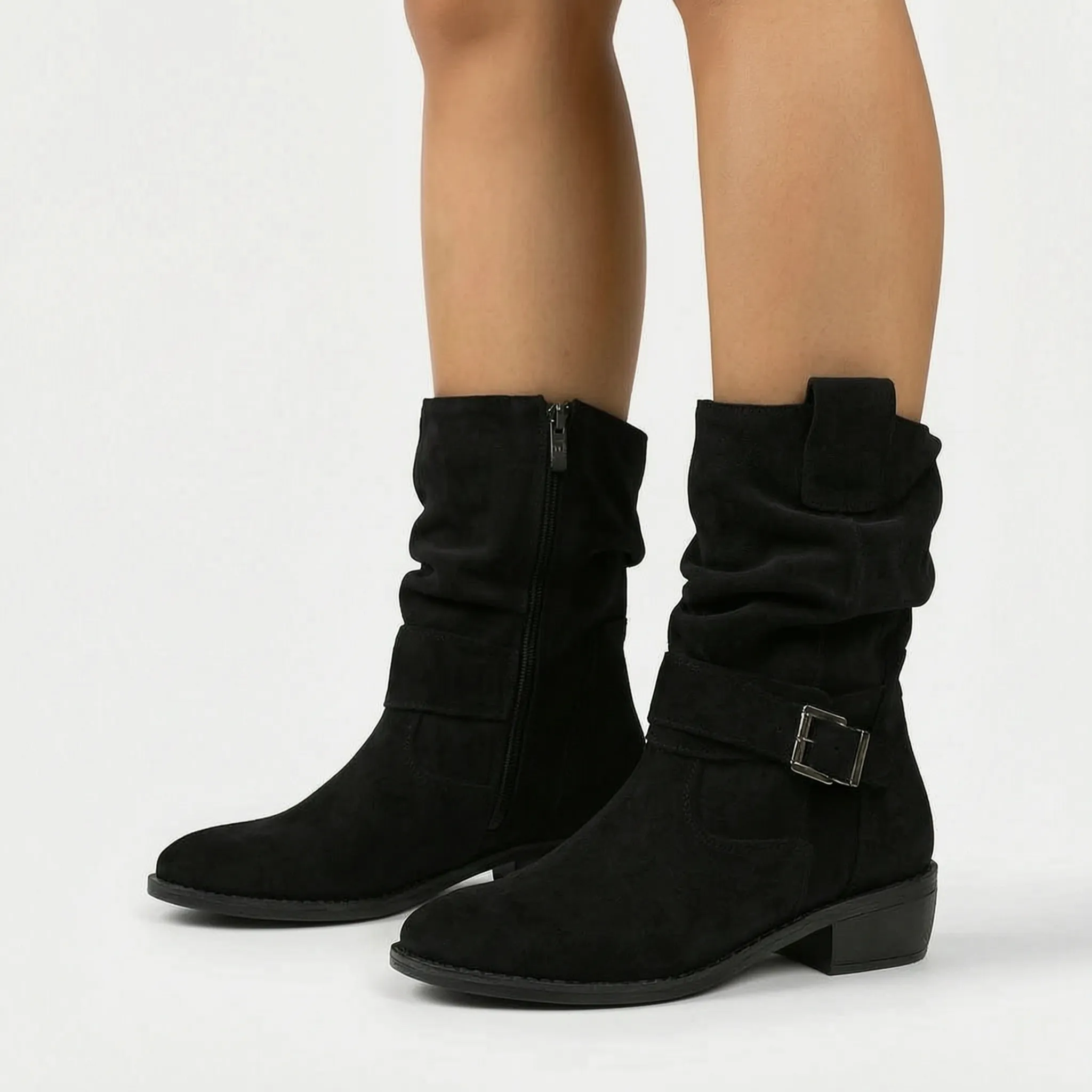 Orthea - Casual Slouchy Orthopaedic Mid-Calf Boots