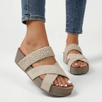 Orthella - Woven-Strap Orthopaedic Ladies Sandals