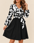 Solene | Women's Chic Fashion Dress with Tie Waist