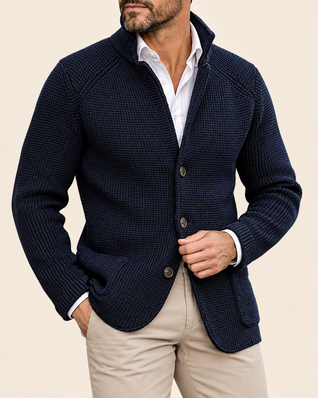Theo | Men's Classic Knitted Cardigan