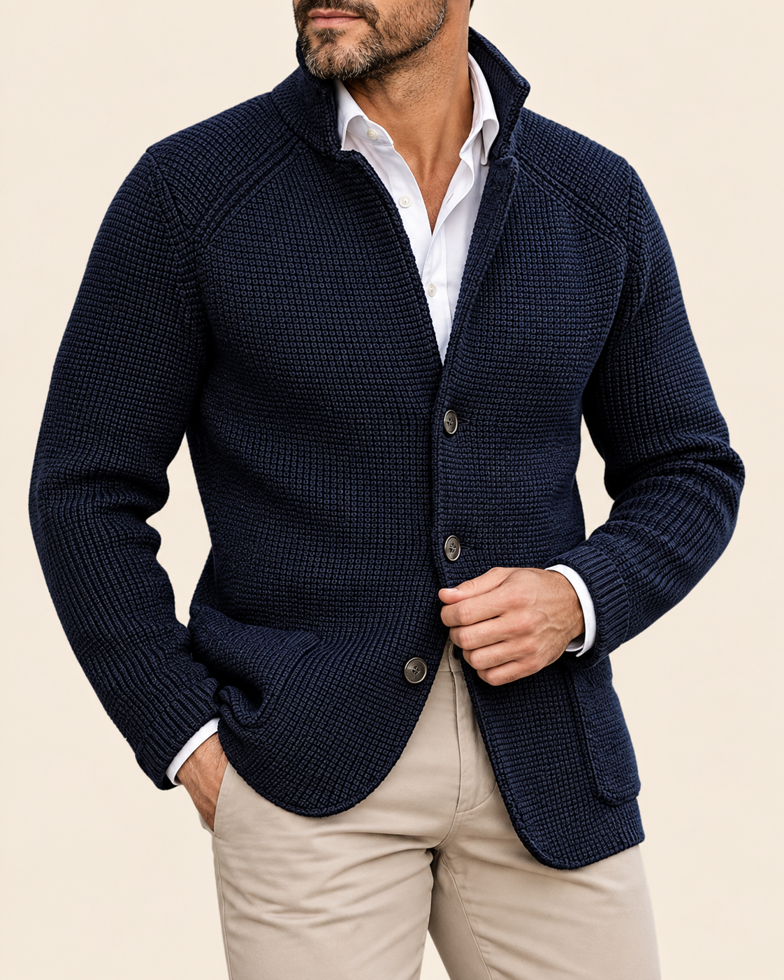 Theo | Men's Classic Knitted Cardigan