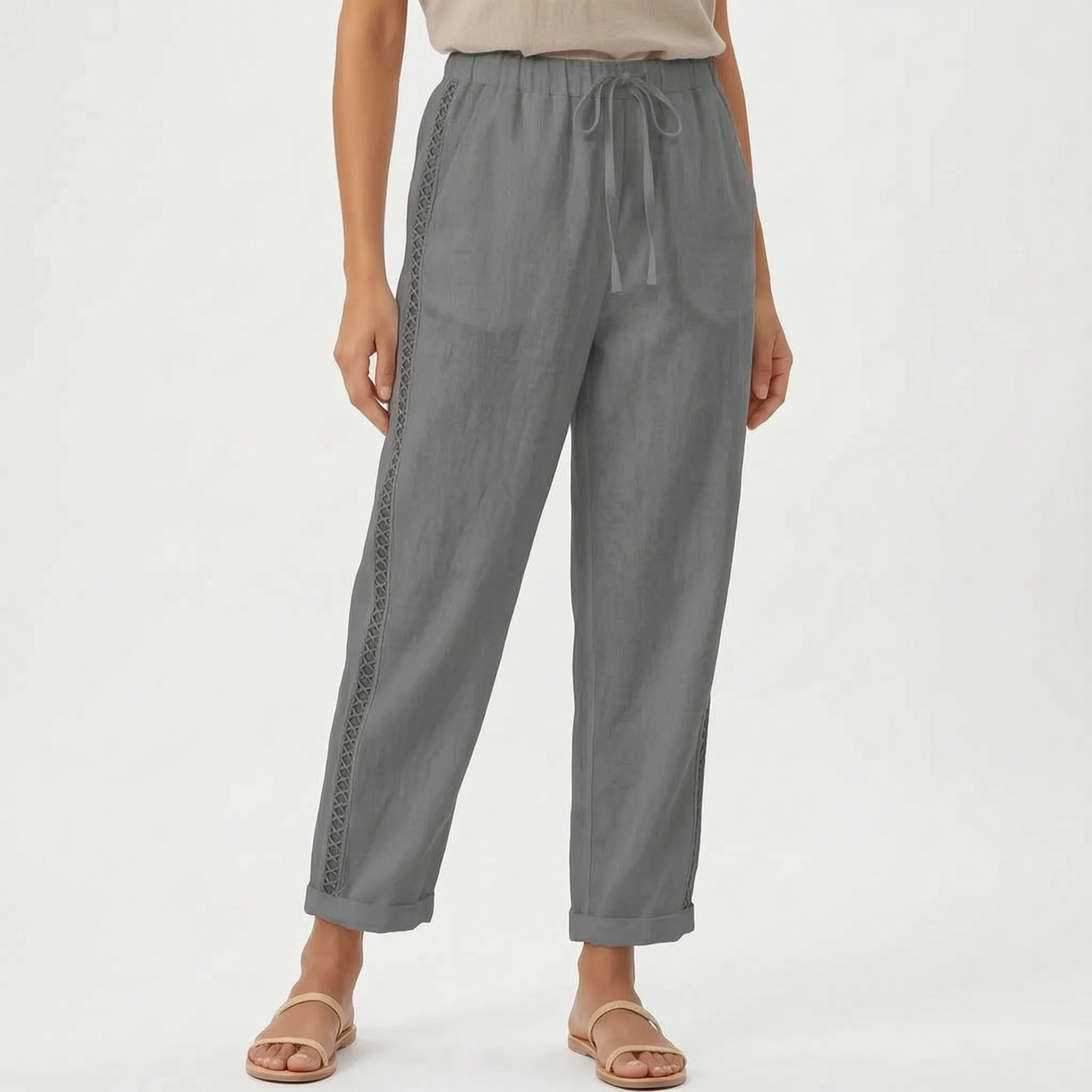 Vestra - High Waisted Tapered Trousers
