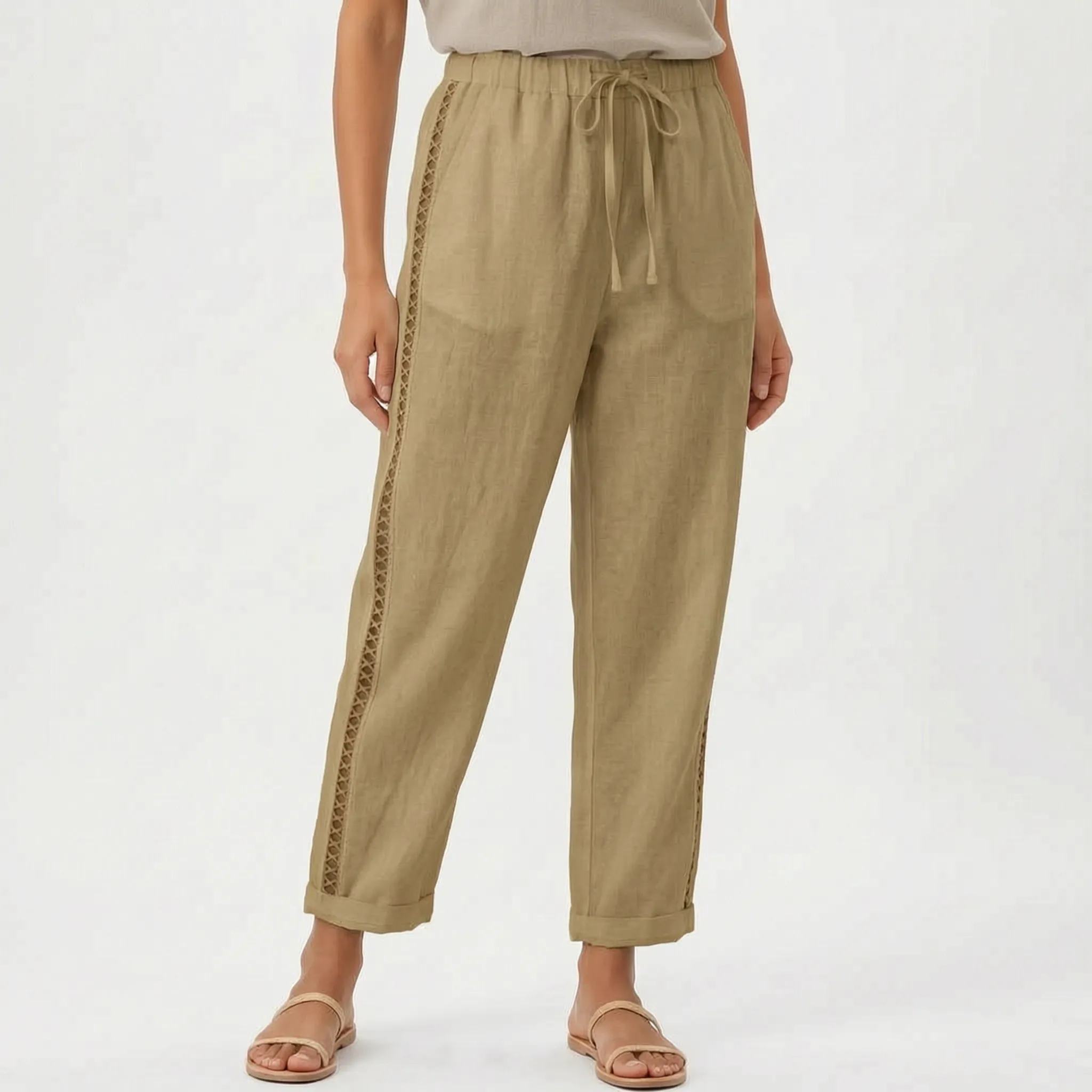 Vestra - High Waisted Tapered Trousers