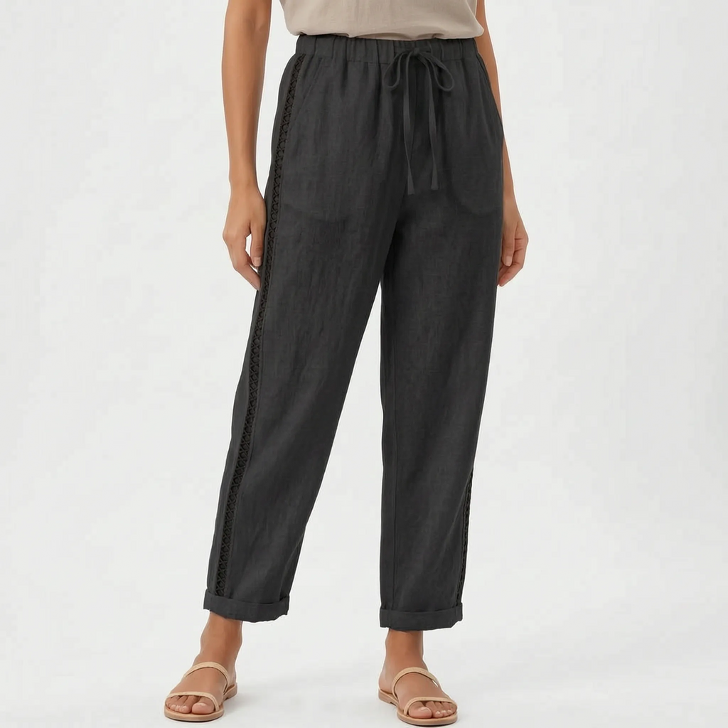 Vestra - High Waisted Tapered Trousers