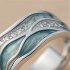 Ailsa - Women's Turquoise Wave-Inspired Ring