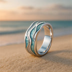 Ailsa - Women's Turquoise Wave-Inspired Ring