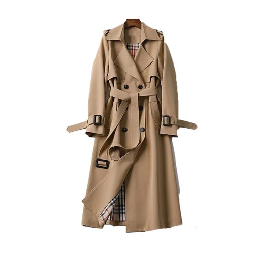 Alina - Women's Classic Double-Breasted Trench Coat