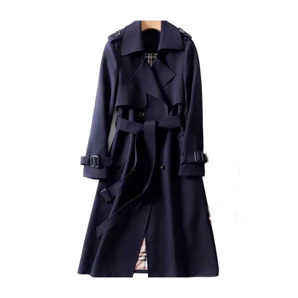 Alina - Women's Classic Double-Breasted Trench Coat