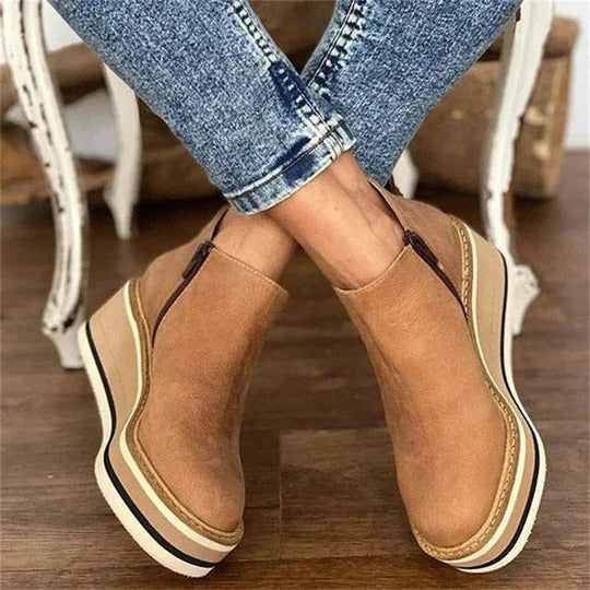 Alix - Women's Stylish Platform Ankle Boots